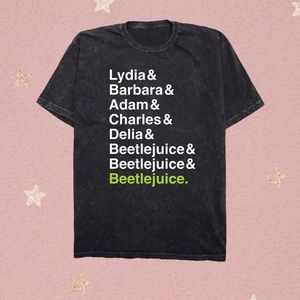 Beetle Juice the Musical Charcter Names Unisex Tee S